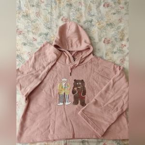 Women sizeS 85%Cotton Cropped Hoodie